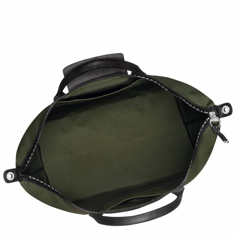 Travel Bags Longchamp Le Pliage Energy L Travel Bag Khaki - Recycled Canvas Khaki Women - Image 4