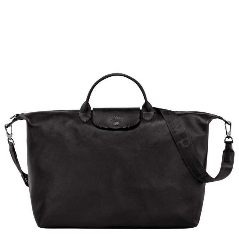 Travel Bags Longchamp Le Pliage Xtra L Travel Bag Black - Leather Women Black