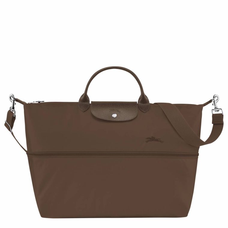 Travel Bags Terra Longchamp Women Le Pliage Green Travel Bag Expandable Terra - Recycled Canvas - Image 3