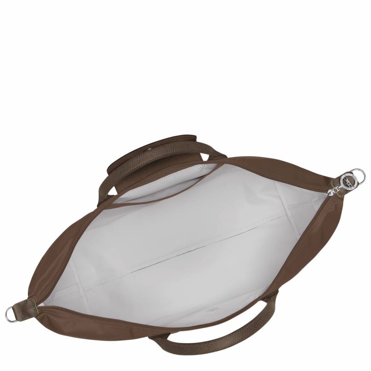 Travel Bags Terra Longchamp Women Le Pliage Green Travel Bag Expandable Terra - Recycled Canvas - Image 4