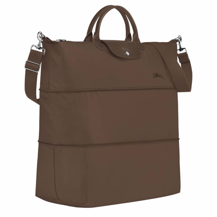 Travel Bags Terra Longchamp Women Le Pliage Green Travel Bag Expandable Terra - Recycled Canvas