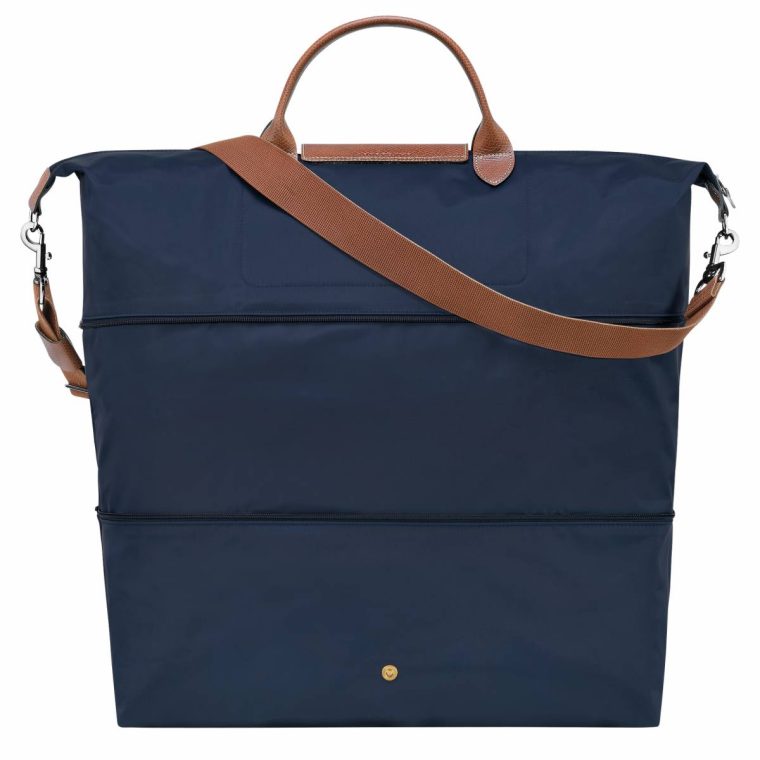 Travel Bags Women Le Pliage Original Travel Bag Expandable Navy - Recycled Canvas Longchamp Navy - Image 3