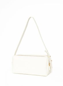 Trousse Pebbled Leather White Women White Trousse Elleme - Image 3