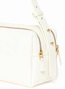 Trousse Pebbled Leather White Women White Trousse Elleme - Image 5