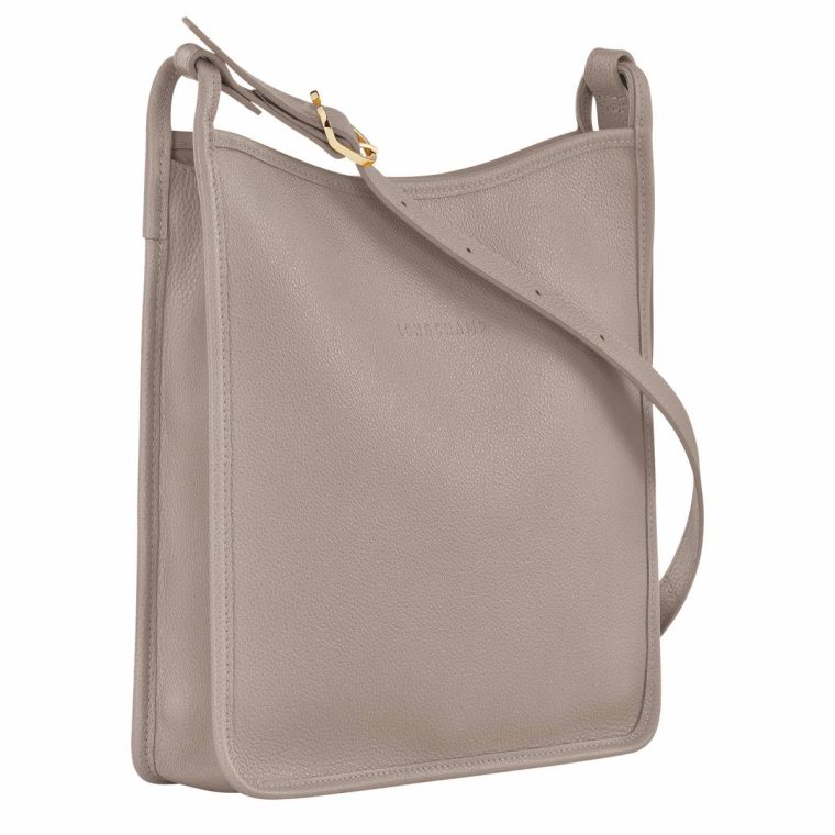 Turtledove Le Foulonné M Crossbody Bag Turtledove - Leather Women Leather Bags Longchamp - Image 3