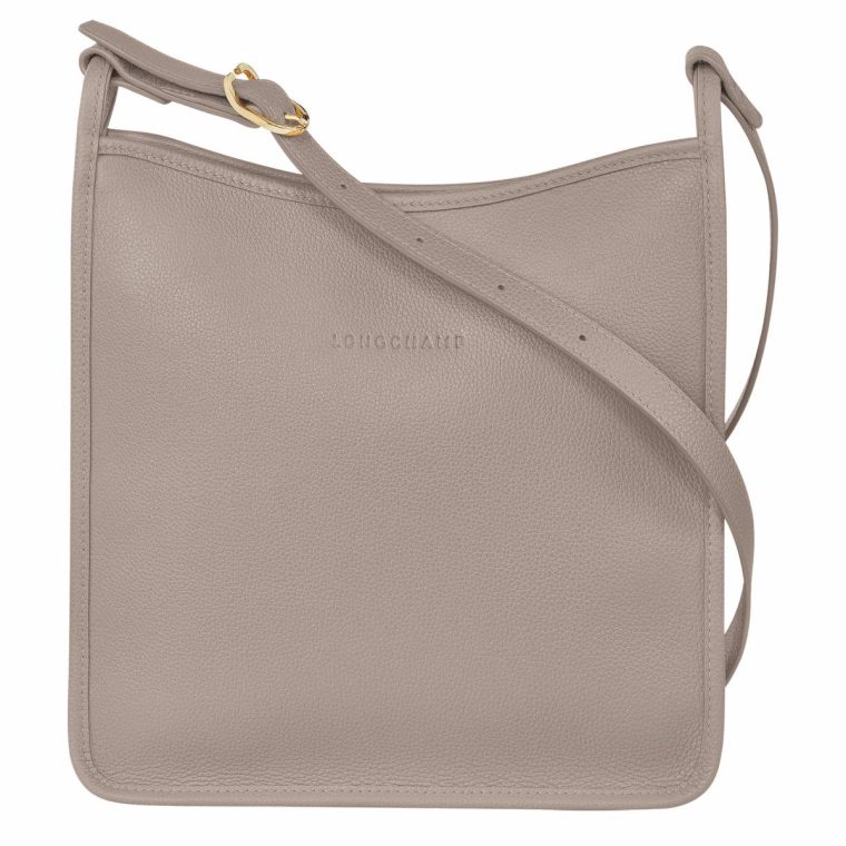 Turtledove Le Foulonné M Crossbody Bag Turtledove - Leather Women Leather Bags Longchamp