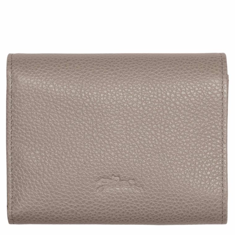 Turtledove Leather Wallets Women Longchamp Le Foulonné Wallet Turtledove - Leather - Image 2