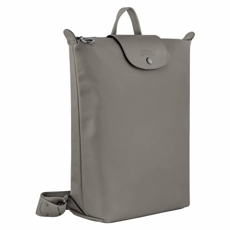 Turtledove Longchamp Women Le Pliage Xtra M Backpack Turtledove - Leather Leather Bags - Image 3