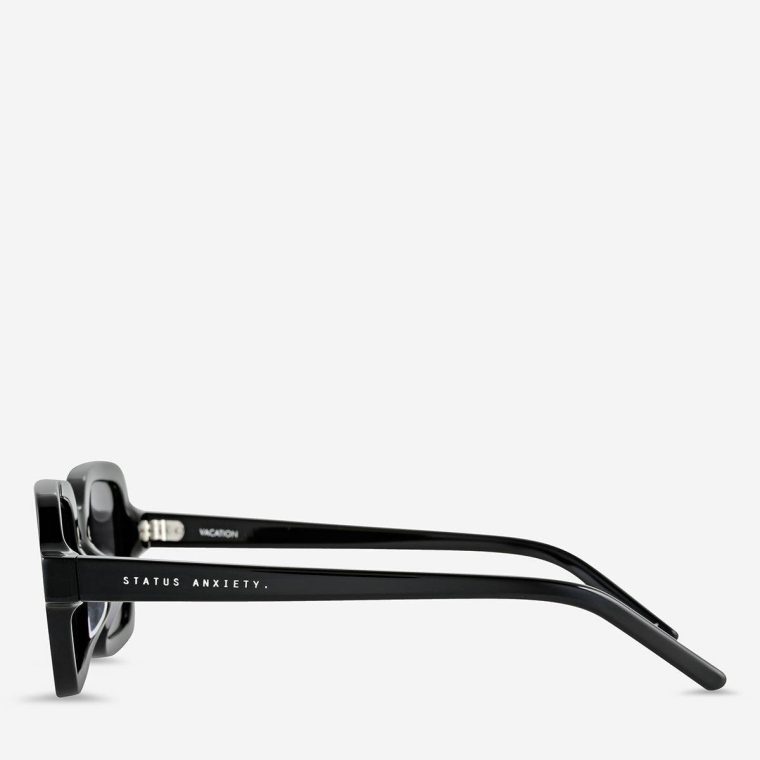 Vacation Sunglasses - Black Status Anxiety Sunglasses Women Black - Image 3