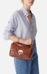 Vanessa Bruno Quilted Bags Large Leather Moon Bag Made In Italy Women Havane - Image 3