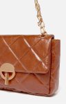 Vanessa Bruno Quilted Bags Large Leather Moon Bag Made In Italy Women Havane - Image 5
