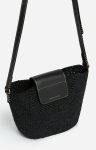 Vanessa Bruno Raphia Basket In Raphia Black Women Baskets - Image 3