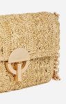 Vanessa Bruno Shoulder Bags Raphia And Lurex Small Moon Bag Made In Madagascar Women Gold - Image 4