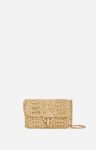 Vanessa Bruno Shoulder Bags Raphia And Lurex Small Moon Bag Made In Madagascar Women Gold