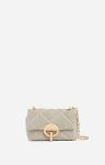 Vanessa Bruno Small Linen Moon Bag Made In Italy Quilted Bags Women Sand