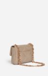 Vanessa Bruno Small Matte Leather Moon Bag Made In Italy Mastic Quilted Bags Women - Image 5
