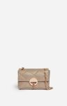 Vanessa Bruno Small Matte Leather Moon Bag Made In Italy Mastic Quilted Bags Women