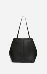 Vanessa Bruno Women Black Shoulder Bags Large Leather Daily Tote Cowhide Leather - Image 5
