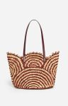 Vanessa Bruno Women Burgundy Shoulder Bags Raffia Basket In Raffia