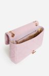 Vanessa Bruno Women Rose Ancien Quilted Bags Large Linen Moon Bag In 100% Linen - Image 2