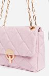 Vanessa Bruno Women Rose Ancien Quilted Bags Large Linen Moon Bag In 100% Linen - Image 4