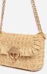 Vanessa Bruno Women Small Raffia Moon Bag In Raffia Crossbody Bags Natural - Image 4