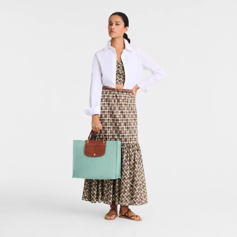 Vervain Handbags Cabas Longchamp L Tote Bag Vervain - Canvas Women - Image 2