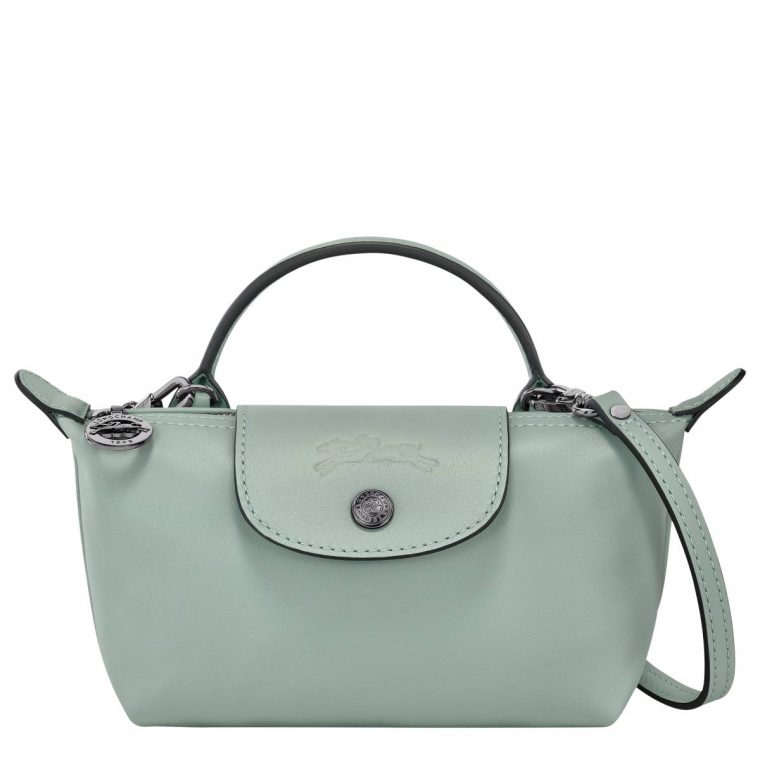 Vervain Women Longchamp Leather Bags Le Pliage Xtra Xs Pouch Vervain - Leather