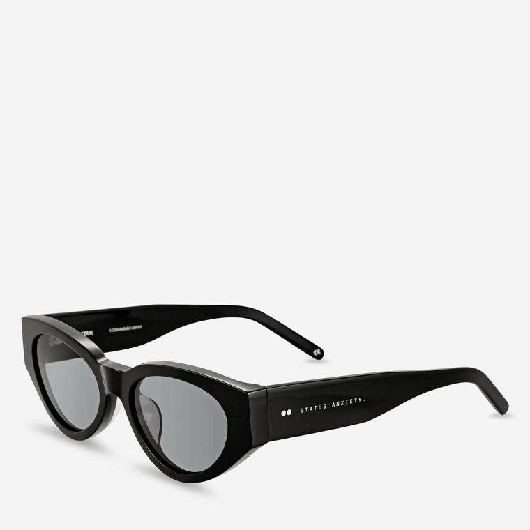 Visceral Sunglasses - Black Sunglasses Women Black Status Anxiety - Image 2