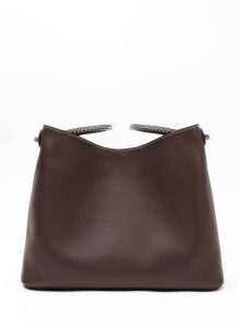 Vosges Default Title Women New Vosges Pebbled Leather Dark Brown Elleme