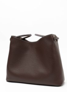 Vosges Default Title Women New Vosges Pebbled Leather Dark Brown Elleme - Image 3