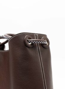 Vosges Default Title Women New Vosges Pebbled Leather Dark Brown Elleme - Image 5