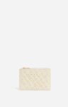 Wallet Ivory Vanessa Bruno Braided Leather Purse Woven Lambskin Leather Women