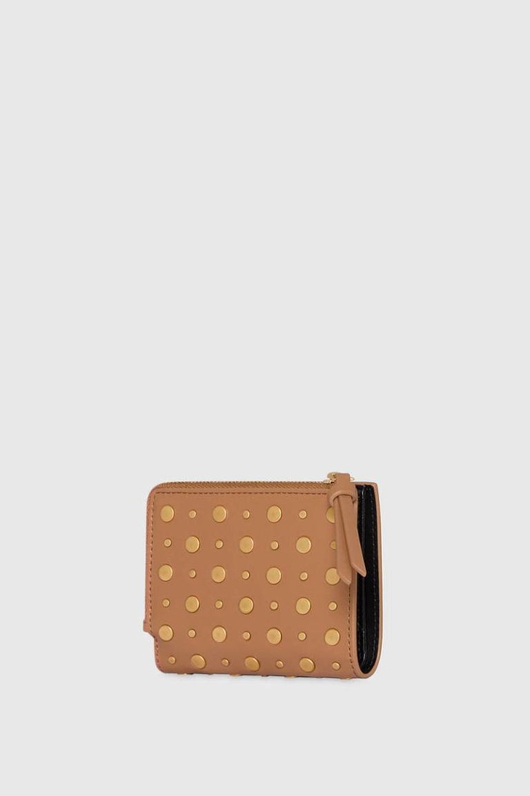 Wallet Megan Slim Wallet With Studs Rebecca Minkoff Praline Women - Image 2