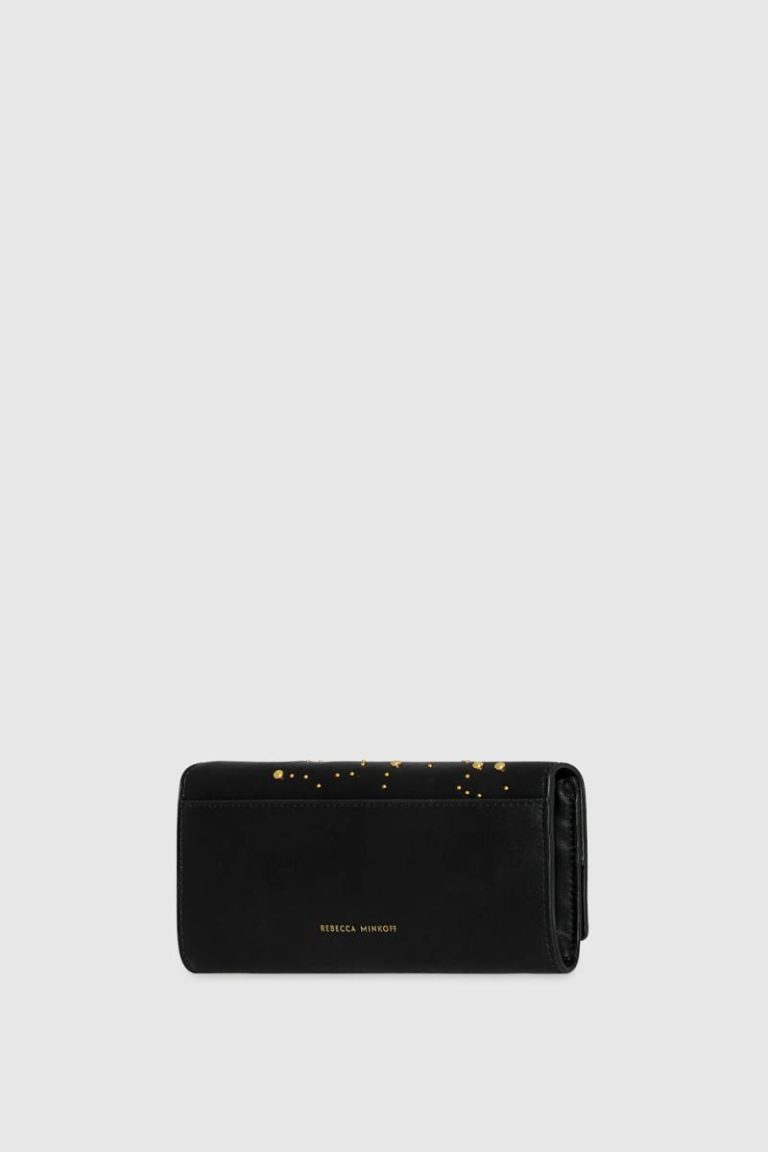 Wallet Women Rebecca Minkoff Continental Wallet With Celestial Studs Black - Image 2