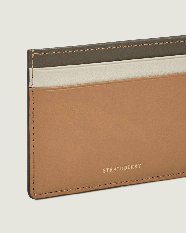 Wallets Khaki/Caramel/Diamond Cardholder Women Strathberry