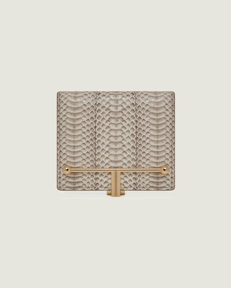 Wallets Women Snake-Embossed Leather Vanilla Strathberry Melville Street Wallet - Image 3