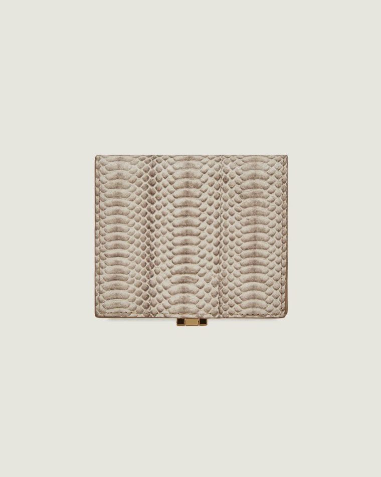 Wallets Women Snake-Embossed Leather Vanilla Strathberry Melville Street Wallet - Image 4