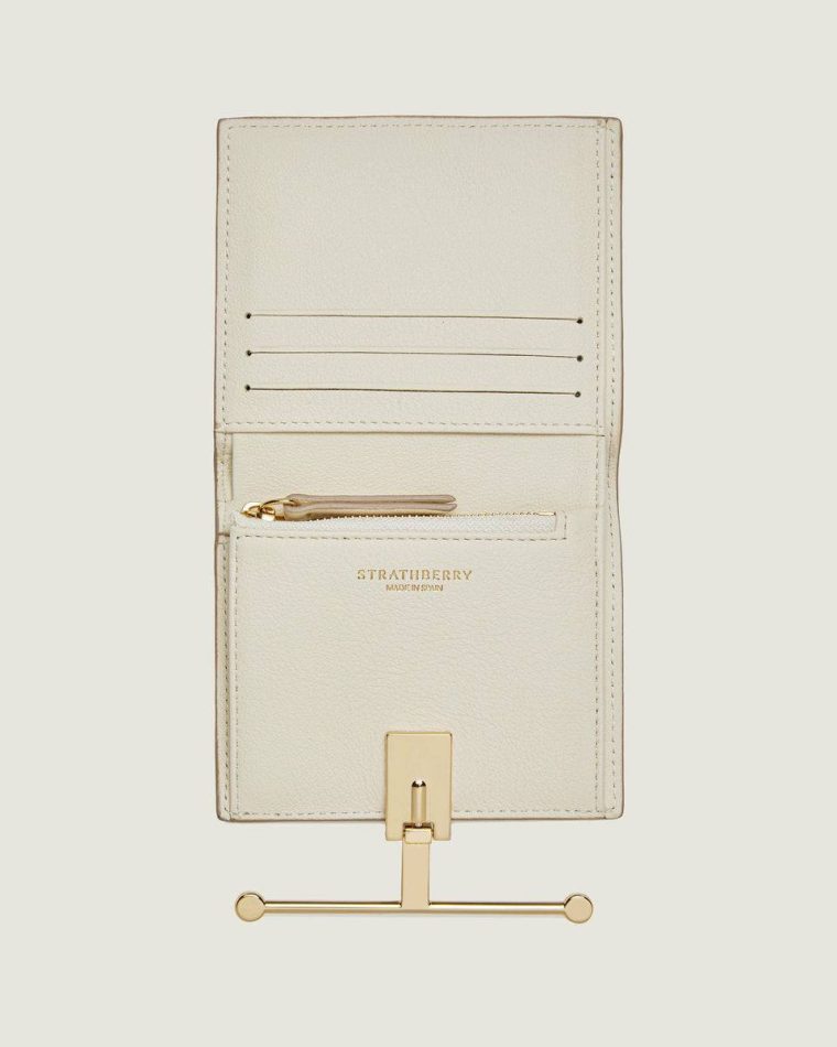 Wallets Women Snake-Embossed Leather Vanilla Strathberry Melville Street Wallet