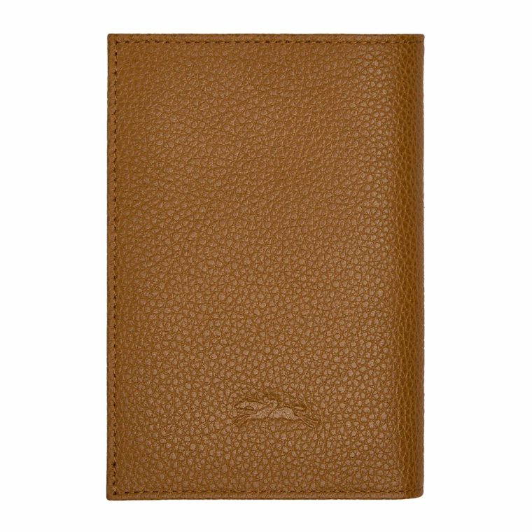 Walnut Pouches & Cases Le Foulonné Passport Cover Walnut - Leather Women Longchamp - Image 2