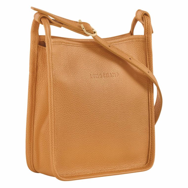 Walnut Women Leather Bags Longchamp Le Foulonné S Crossbody Bag Walnut - Leather - Image 3
