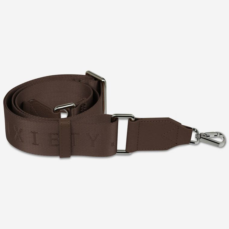 Web Strap Medium - Cocoa Women Bag Straps Status Anxiety Cocoa - Image 3