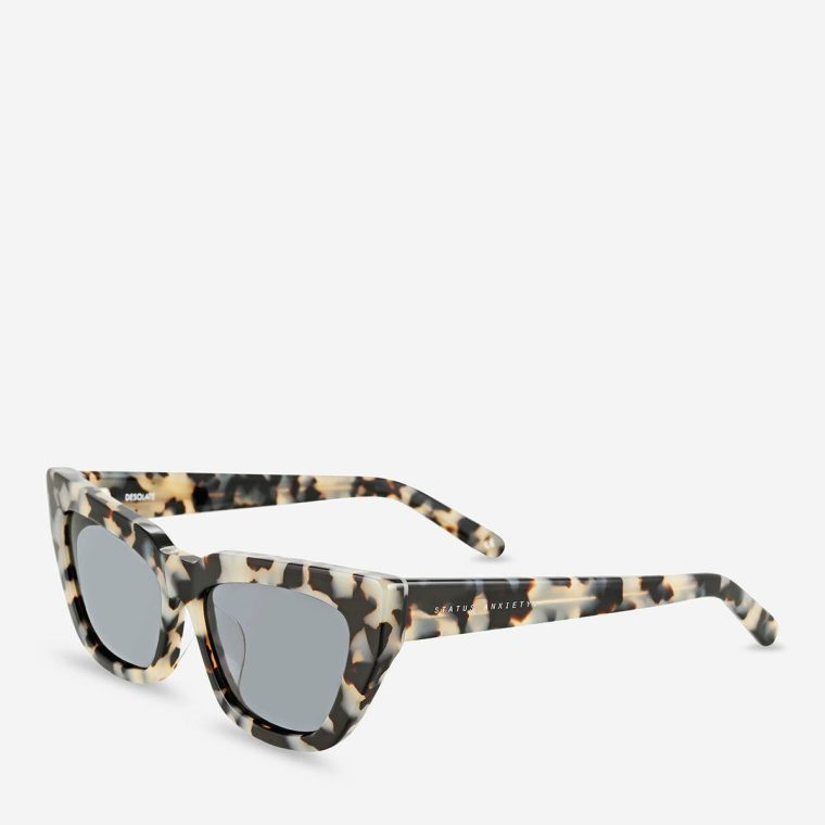 White Tort Desolate Sunglasses - White Tort Status Anxiety Women Sunglasses - Image 2