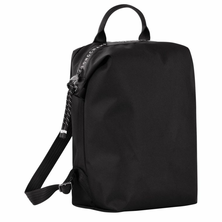 Women Backpacks Longchamp Black Le Pliage Energy L Backpack Black - Recycled Canvas - Image 2