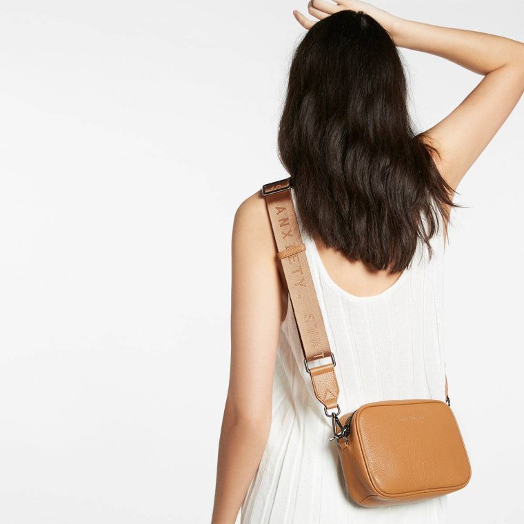 Women Bag Straps Status Anxiety Web Strap Medium - Tan Tan - Image 2