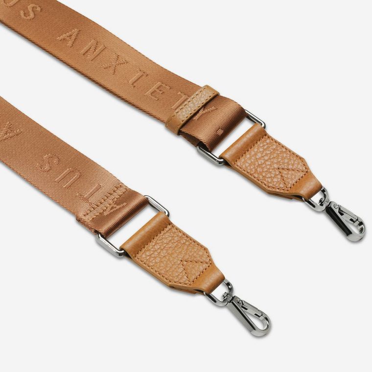 Women Bag Straps Status Anxiety Web Strap Medium - Tan Tan - Image 3