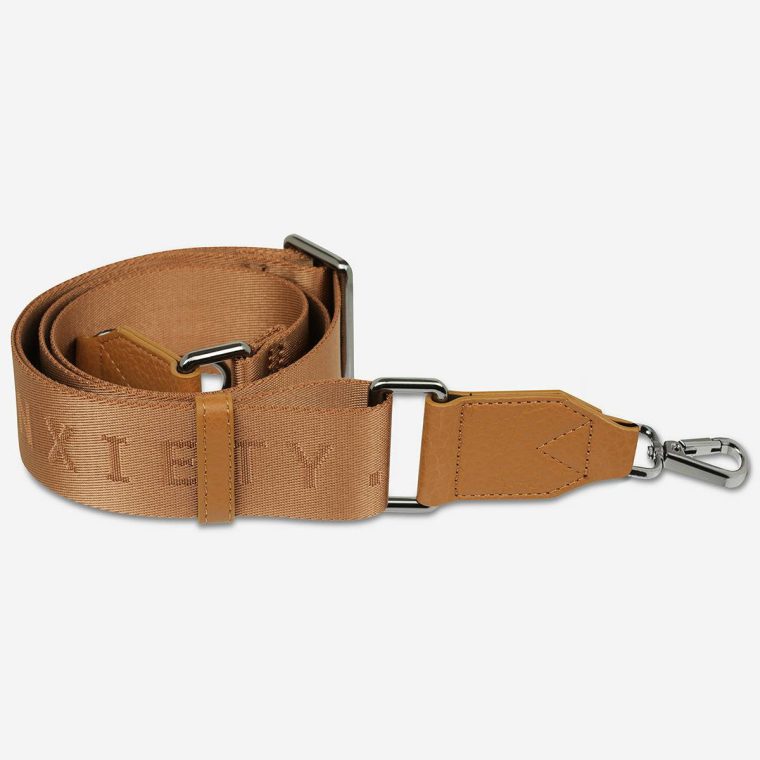 Women Bag Straps Status Anxiety Web Strap Medium - Tan Tan - Image 4