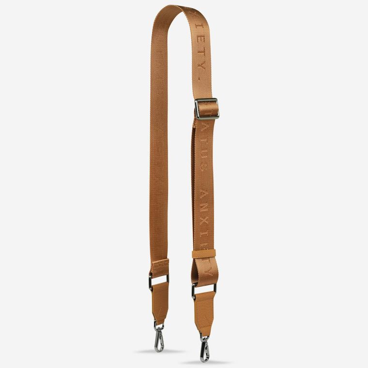 Women Bag Straps Status Anxiety Web Strap Medium - Tan Tan