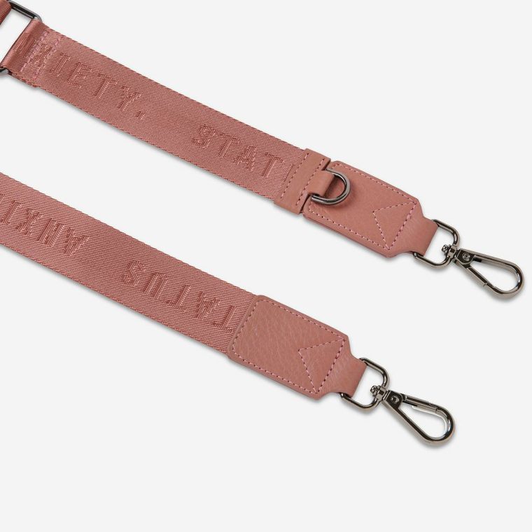 Women Bag Straps Web Strap Thin - Dusty Rose Status Anxiety Dusty Rose - Image 3