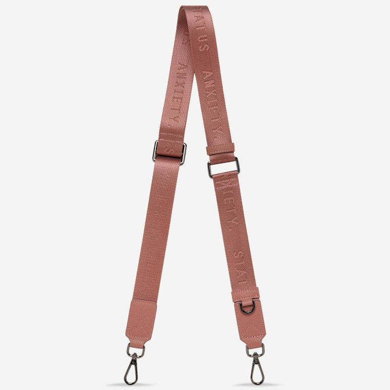 Women Bag Straps Web Strap Thin - Dusty Rose Status Anxiety Dusty Rose